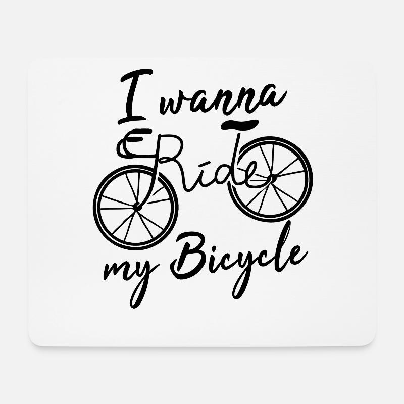 Cycling Cycling Cyclists Gesschenk - Mouse Pad (horizontal) - white
