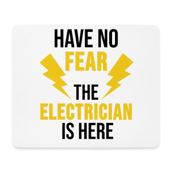 Elektriker Elektrotechnik Strommast Geschenk - Mousepad (Querformat) - Weiß - Vorne