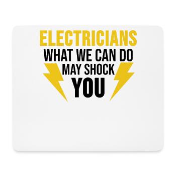 Électricien Génie Électrique Drôle Cadeau D'électricité - Tapis de souris (format paysage) - blanc - Devant