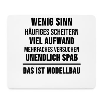 Model Making Model Maker Funny Gift - Mouse Pad (horizontal) - white - Front