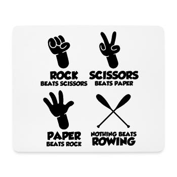 Rowing Rowing Rowing Fun Rowing Gift - Mouse Pad (horizontal) - white - Front