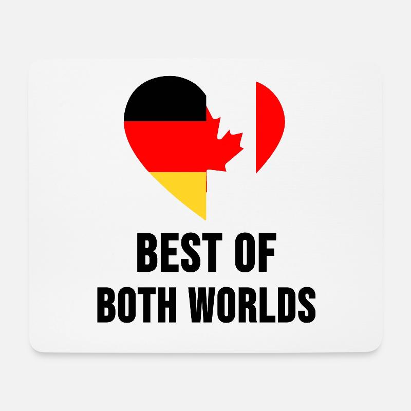 Kanada Deutschland Heimatsland Geschenk - Mousepad (Querformat) - Weiß