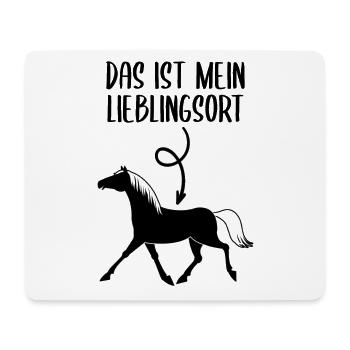 Dressur Voltigieren Pferde Pferdesprüche Geschenk - Mousepad (Querformat) - Weiß - Vorne