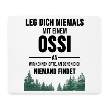 DDR Ossi Osten Ostblock Ostalgie Sachsen Geschenk - Mousepad (Querformat) - Weiß - Vorne