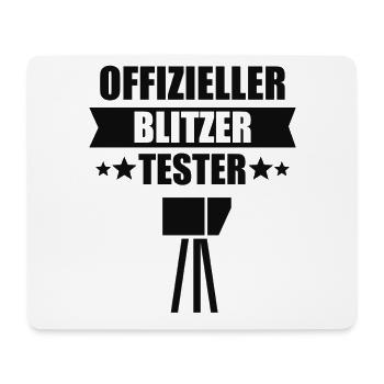 Führerschein Prüfung Bestanden Blitzer Geschenk - Mousepad (Querformat) - Weiß - Vorne