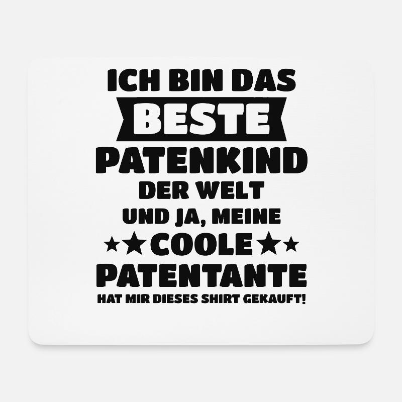 Patenkind Patentante Pate Geburt Spruch Geschenk - Mousepad (Querformat) - Weiß