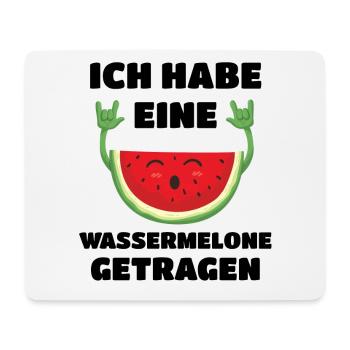 Ich Habe EIne Wassermelone Getragen Mama Geschenk - Mousepad (Querformat) - Weiß - Vorne