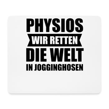 Physio Physiotherapie Witzig Geschenk - Mousepad (Querformat) - Weiß - Vorne