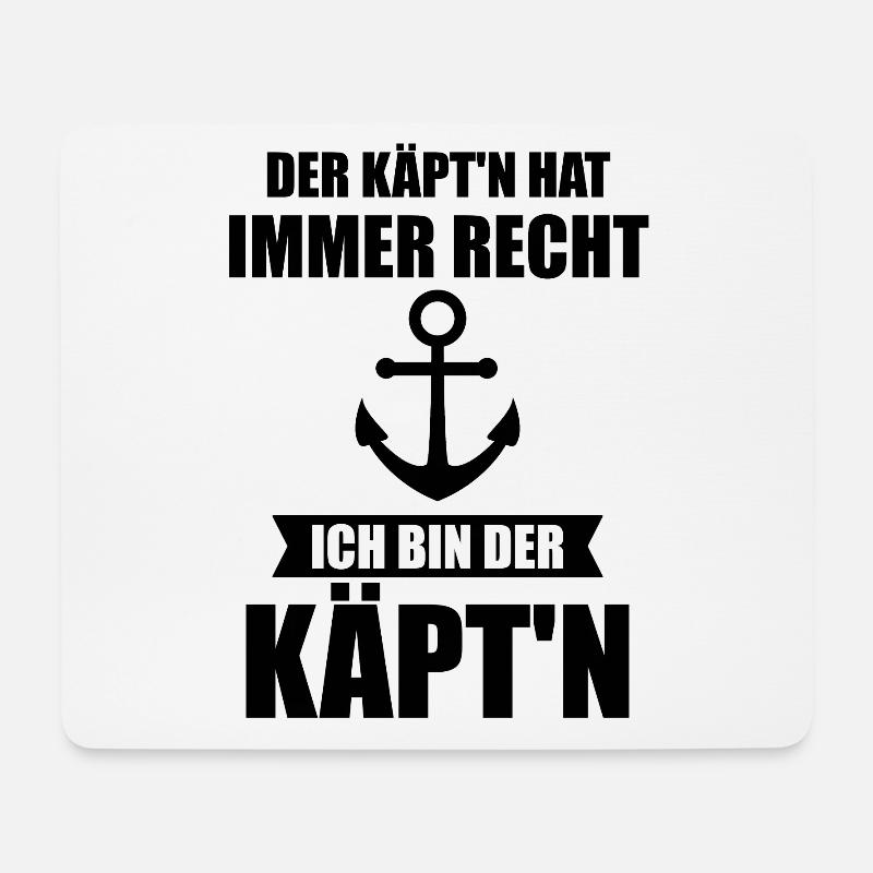 Bootsführerschein Bootsführer Bootsschein Geschenk - Mousepad (Querformat) - Weiß