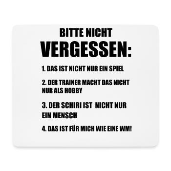Fussballtrainer Fussball Coach Spruch Geschenk - Mousepad (Querformat) - Weiß - Vorne