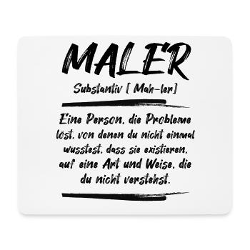 Malermeister Maler Lackierer Malerin Geschenk - Mousepad (Querformat) - Weiß - Vorne