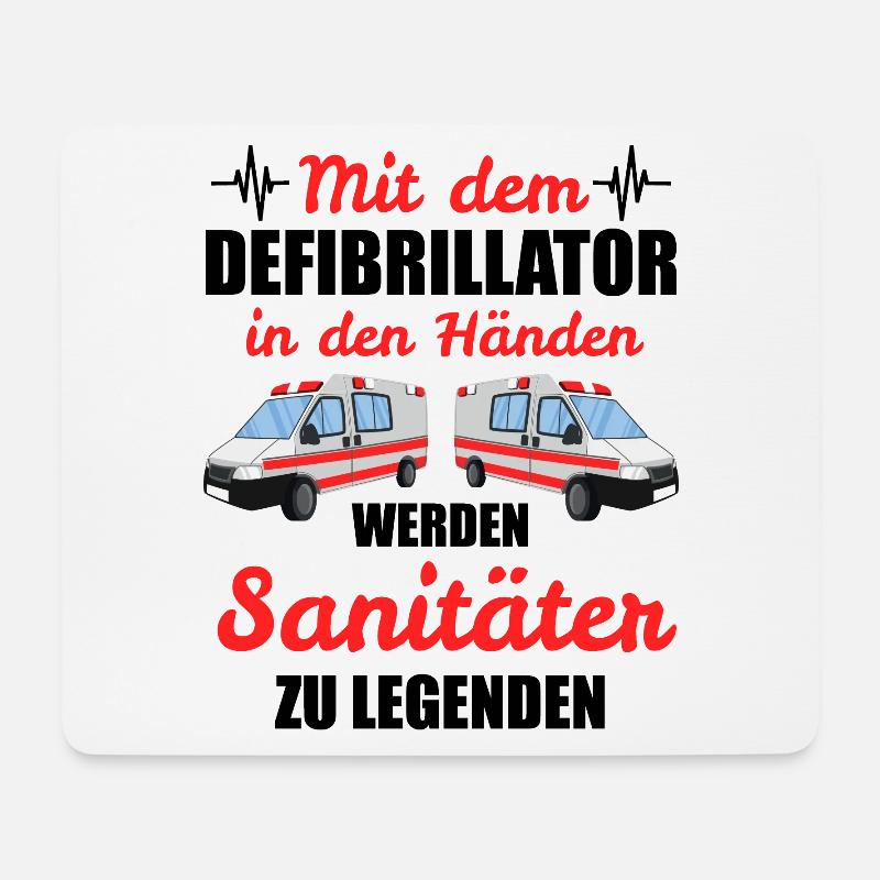 Notfallsanitäter Rettungssanitäter Geschenk - Mousepad (Querformat) - Weiß