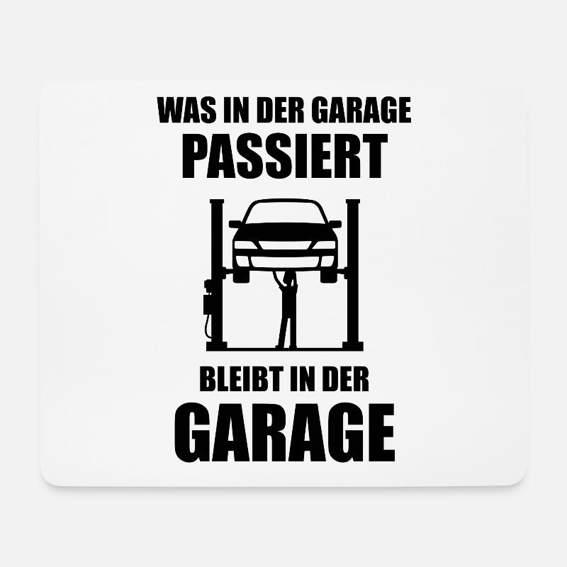 Garage Mechaniker Kfz Meister Ausbildung Geschenk - Mousepad (Querformat) - Weiß