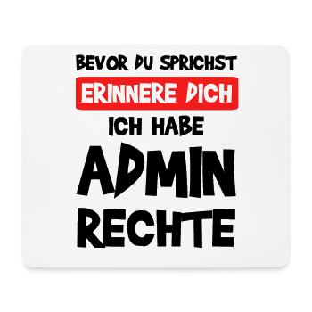 System Admin Administratoren Computer Geschenk - Mousepad (Querformat) - Weiß - Vorne