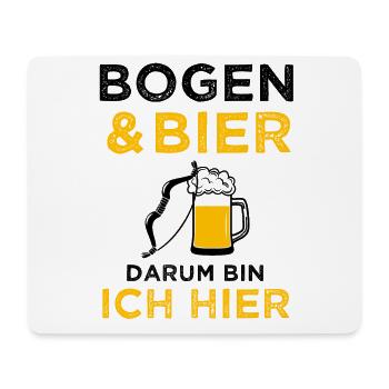 Bogensport Bogenschießen Bogenschiessen Geschenk - Mousepad (Querformat) - Weiß - Vorne