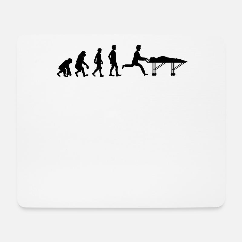 Rettungssanitäter Rettungsdienst Geschenk - Mousepad (Querformat) - Weiß