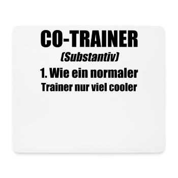 Co-Trainer Trainer Fußballtrainer Geschenk - Mousepad (Querformat) - Weiß - Vorne