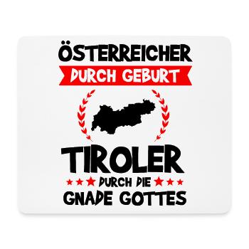 Tirol Tiroler Südtirol Österreich Lustig Geschenk - Mousepad (Querformat) - Weiß - Vorne