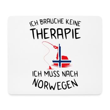 Norway fishing Norwegian flag cod gift - Mouse Pad (horizontal) - white - Front