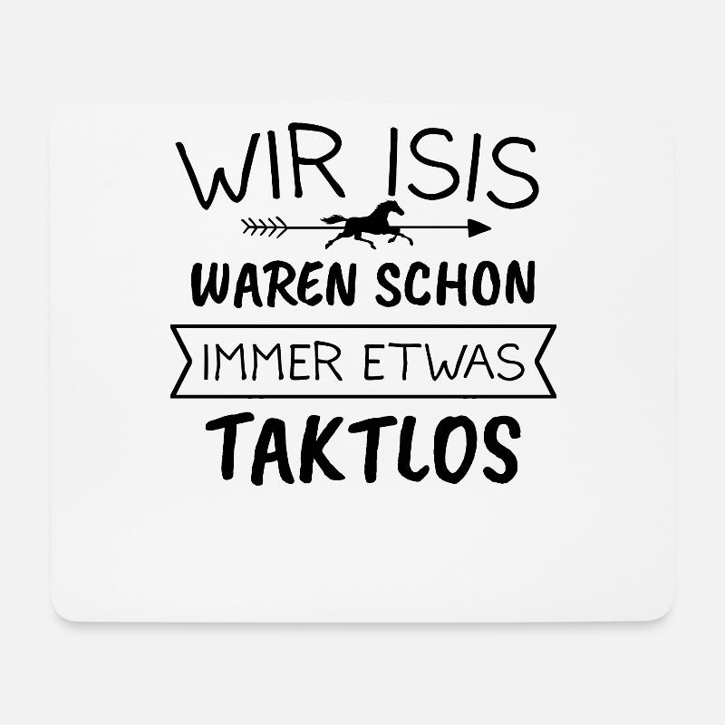 Isländer Islandpferd Islandpferde Spruch Geschenk - Mousepad (Querformat) - Weiß