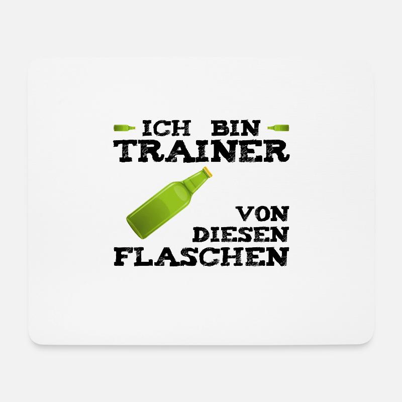 Trainer Von Diesen Flaschen - Mousepad (Querformat) - Weiß