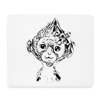 Monkeys - Mouse Pad (horizontal) - white - Front