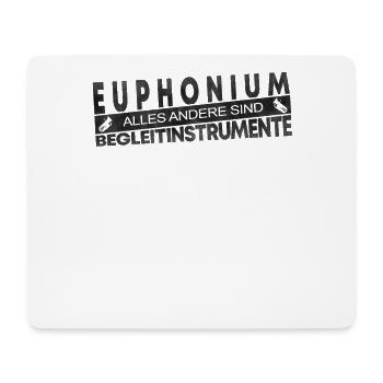 Euphonium Alles Andere Begleitinstrumente Geschenk - Mousepad (Querformat) - Weiß - Vorne