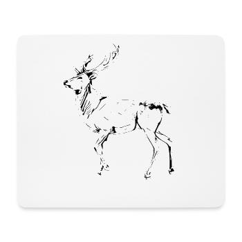 deer - Mouse Pad (horizontal) - white - Front