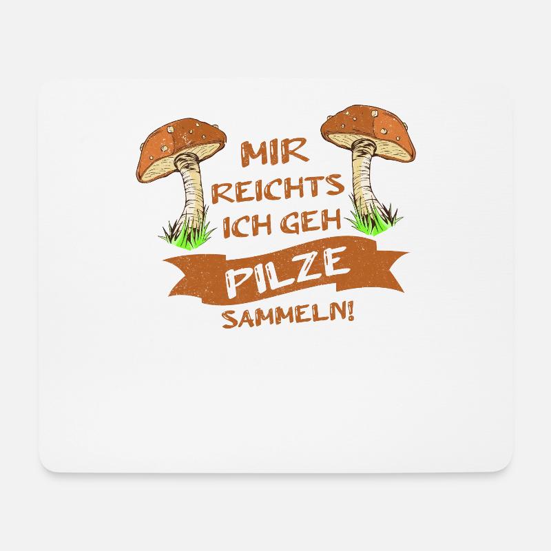 Pilz Mir Reichts Pilzsammler Geschenk Geschenkidee - Mousepad (Querformat) - Weiß