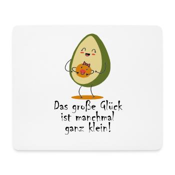 Schwangerschaft Avocado Glück Schwanger Geschenk - Mousepad (Querformat) - Weiß - Vorne