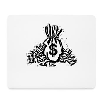 argent - Tapis de souris (format paysage) - blanc - Devant