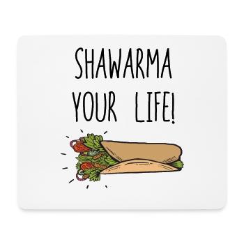 Shawarma arabic food kebab funny gift - Mouse Pad (horizontal) - white - Front