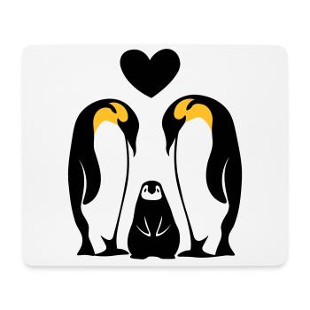 Family Family Famille penguin family Penguins - Mouse Pad (horizontal) - white - Front