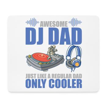 Awesome DJ Dad Just Like A Regular Dad Only Cooler - Mousepad (Querformat) - Weiß - Vorne