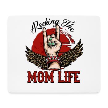 Rocking The Mom Life Funny Mom - Mouse Pad (horizontal) - white - Front