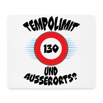Tempolimit Autobahn Geschwindigkeit Grüne Baerbock - Mousepad (Querformat) - Weiß - Vorne