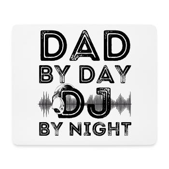 Dad By Day DJ Bei Nacht - Mousepad (Querformat) - Weiß - Vorne