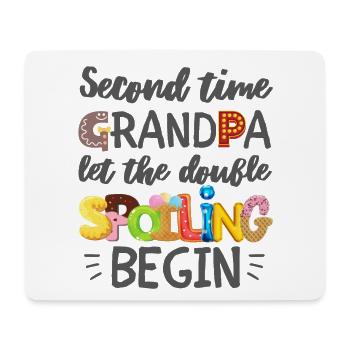 Zweites Mal Opa lassen die Beute beginnen - Mousepad (Querformat) - Weiß - Vorne