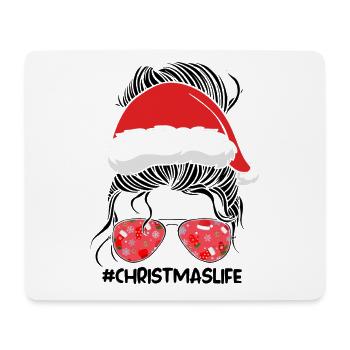 Cadeau de Noël femme - Tapis de souris (format paysage) - blanc - Devant