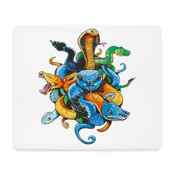 Propriétaire de serpent Reptile Keeper Retro - Tapis de souris (format paysage) - blanc - Devant
