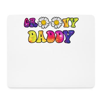 Groovy Daddy Matching Fête des Pères - Tapis de souris (format paysage) - blanc - Devant
