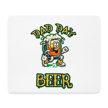 C’est le jour des papas pour être une bière - Tapis de souris (format paysage) - blanc - Devant