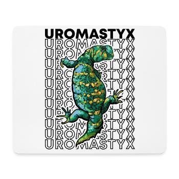 Uromastyx 80's Stil Reptilienhalter Eidechse Besitzer - Mousepad (Querformat) - Weiß - Vorne