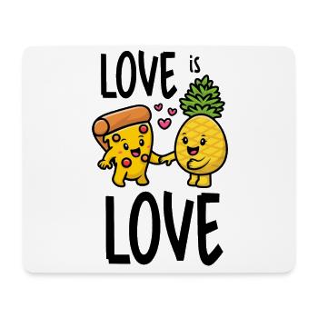 Pineapple Belongs On Pizza Funny Food Love Is Love - Mouse Pad (horizontal) - white - Front