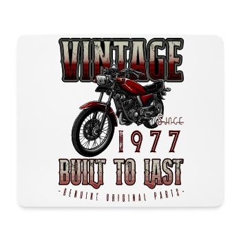 Vintage Motorrad Biker Motorrad Geburtstag 1977 - Mousepad (Querformat) - Weiß - Vorne