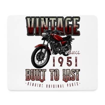 Vintage Motorrad Biker Motorrad Geburtstag 1951 - Mousepad (Querformat) - Weiß - Vorne