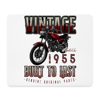 Vintage Motorrad Biker Motorrad Geburtstag 1955 - Mousepad (Querformat) - Weiß - Vorne