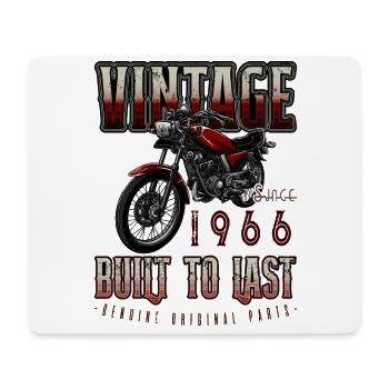 Vintage Motorrad Biker Motorrad Geburtstag 1966 - Mousepad (Querformat) - Weiß - Vorne