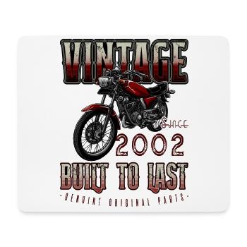Vintage Motorrad Biker Motorrad Geburtstag 2002 - Mousepad (Querformat) - Weiß - Vorne