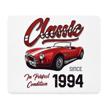 Je ne suis pas vieux Je suis une voiture classique vintage née en 1994 - Tapis de souris (format paysage) - blanc - Devant